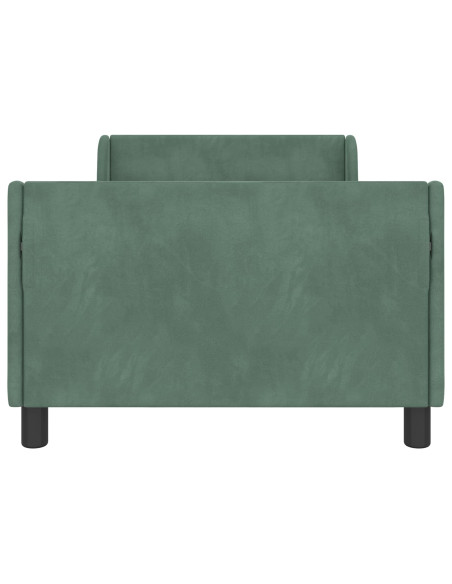 Struttura letto bambini con testata Verde Mare 80 x 200 cm