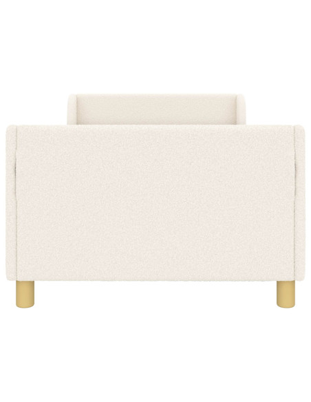 Struttura letto bambini con testata Crema 90 x 190 cm
