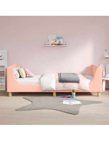 Struttura letto bambini con testata Rosa 90 x 190 cm