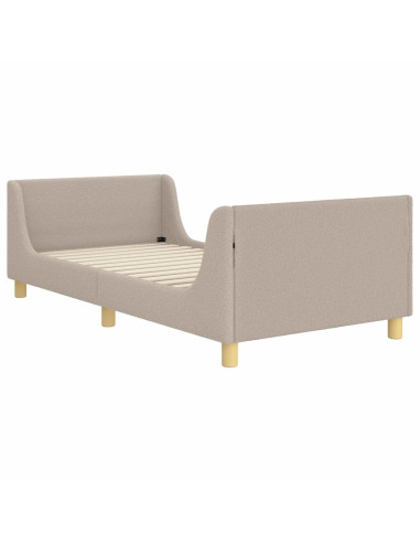 Struttura letto bambini con testata Grigio chiaro 90 x 190 cm