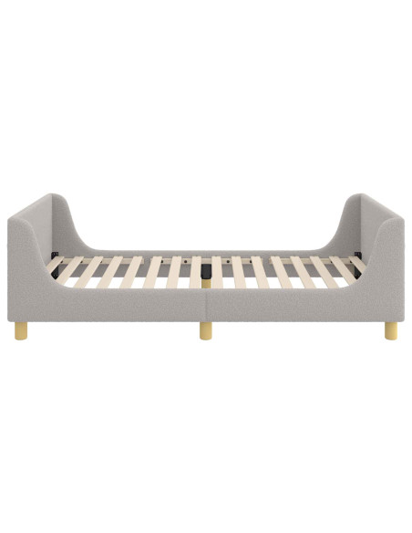 Struttura letto bambini con testata Grigio chiaro 90 x 190 cm
