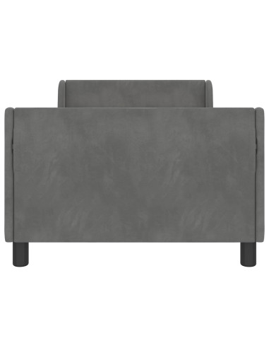 Struttura letto bambini con testata Grigio scuro 90 x 190 cm