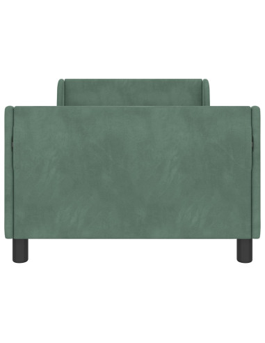 Struttura letto bambini con testata Verde Mare 90 x 190 cm