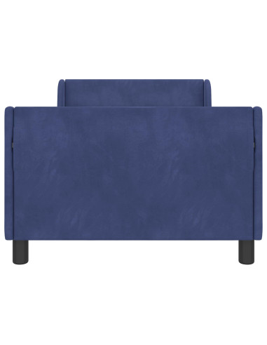 Struttura letto bambini con testata Blu Polizia 90 x 200 cm