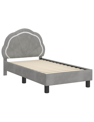 Struttura letto per bambini con testata Grigio chiaro