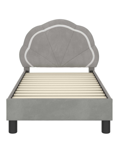Struttura letto per bambini con testata Grigio chiaro