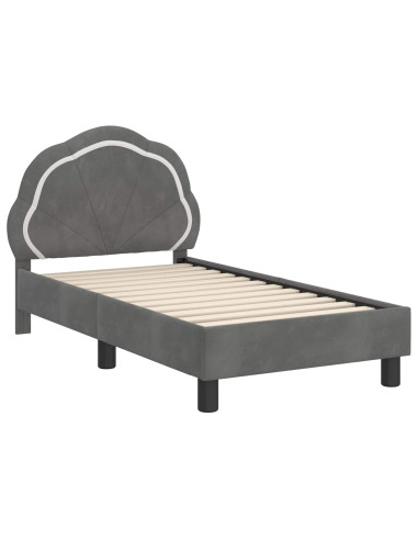 Struttura letto per bambini con testata Grigio scuro