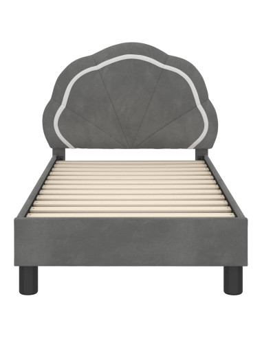Struttura letto per bambini con testata Grigio scuro