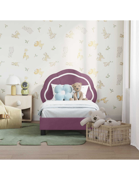 Struttura letto per bambini con testata Viola 70 x 140 cm