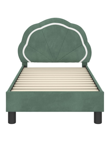 Struttura letto per bambini con testata Verde Mare 70 x 140 cm