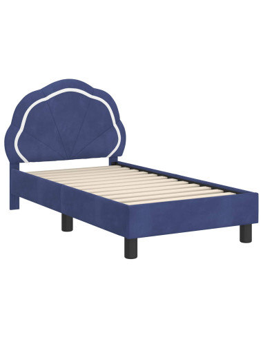 Struttura letto per bambini con testata Blu Polizia 70 x 140 cm