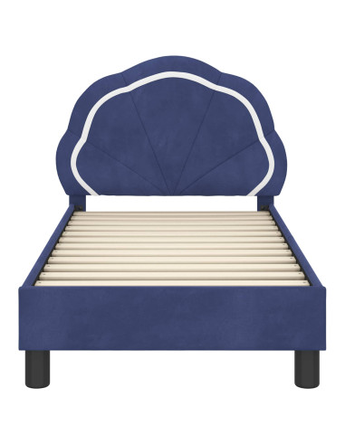 Struttura letto per bambini con testata Blu Polizia 70 x 140 cm