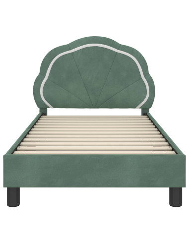 Struttura letto bambini con testata Verde Mare 80 x 160 cm