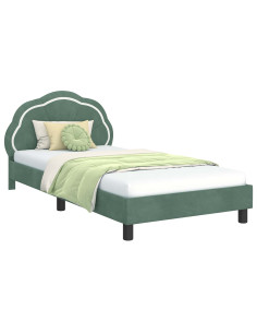 Struttura letto bambini con testata Verde Mare 90 x 200 cm 2