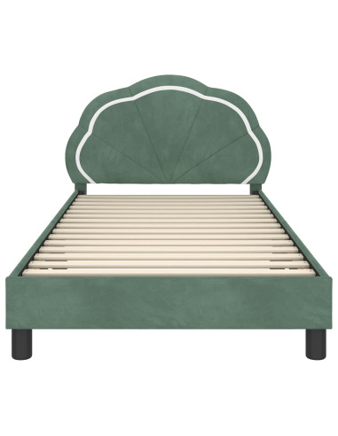 Struttura letto bambini con testata Verde Mare 90 x 200 cm