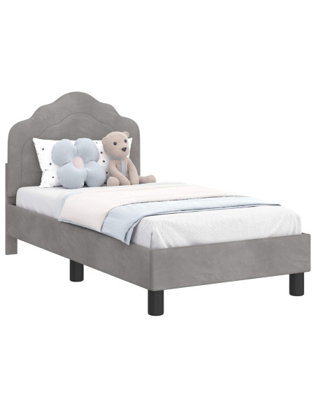 Struttura letto per bambini con testata Grigio chiaro