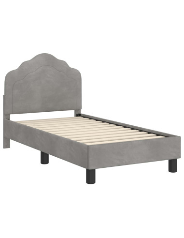 Struttura letto per bambini con testata Grigio chiaro