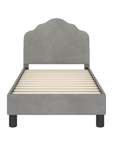 Struttura letto per bambini con testata Grigio chiaro