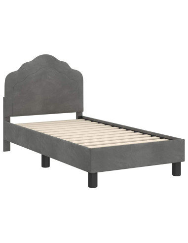 Struttura letto per bambini con testata Grigio scuro
