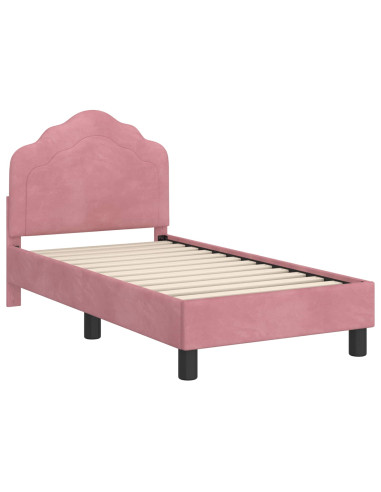 Struttura letto per bambini con testata Rosa 70 x 140 cm