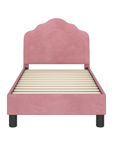 Struttura letto per bambini con testata Rosa 70 x 140 cm