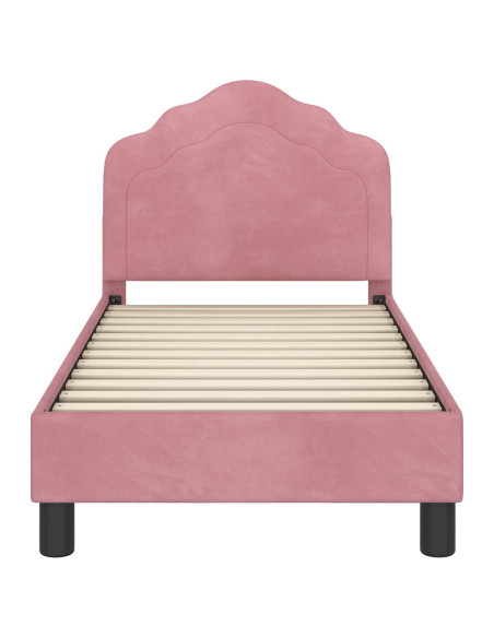 Struttura letto per bambini con testata Rosa 70 x 140 cm