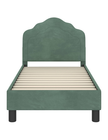Struttura letto per bambini con testata Verde Mare 70 x 140 cm