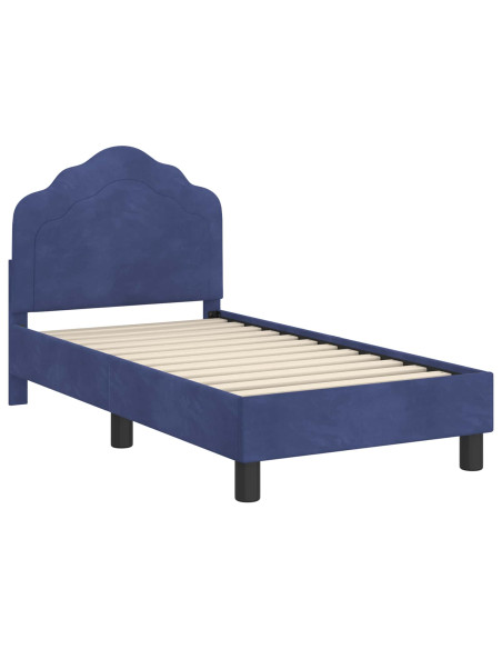 Struttura letto per bambini con testata Blu Polizia 70 x 140 cm