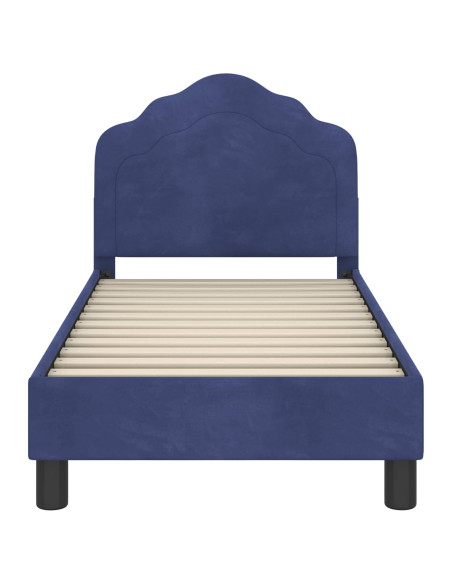 Struttura letto per bambini con testata Blu Polizia 70 x 140 cm
