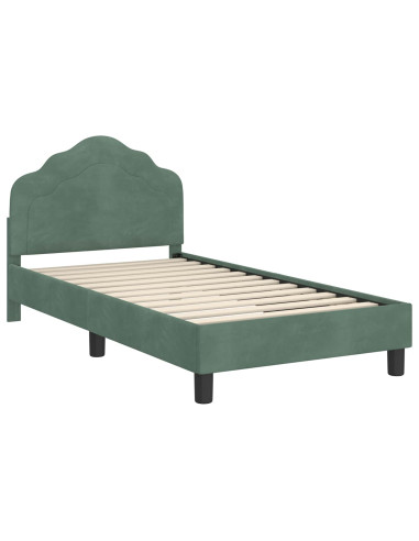Struttura letto bambini con testata Verde Mare 80 x 160 cm