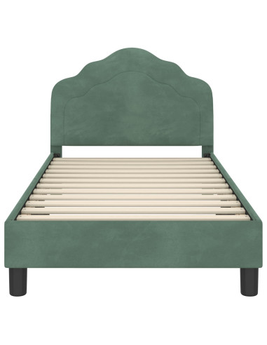 Struttura letto bambini con testata Verde Mare 80 x 160 cm