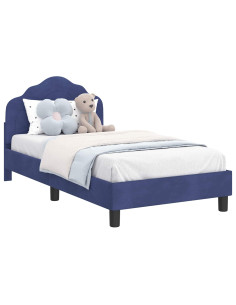 Struttura letto bambini con testata Blu Polizia 80 x 160 cm 2