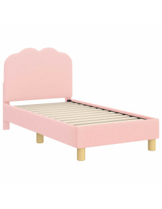 Struttura letto per bambini con testata Rosa 70 x 140 cm 2