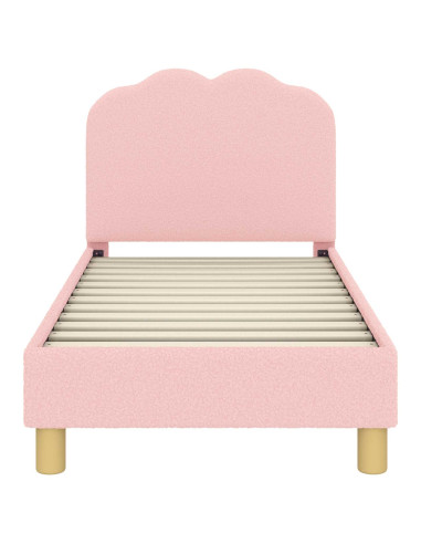 Struttura letto per bambini con testata Rosa 70 x 140 cm