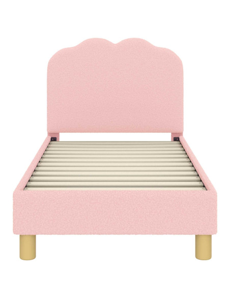 Struttura letto per bambini con testata Rosa 70 x 140 cm
