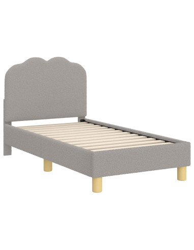 Struttura letto per bambini con testata Grigio chiaro