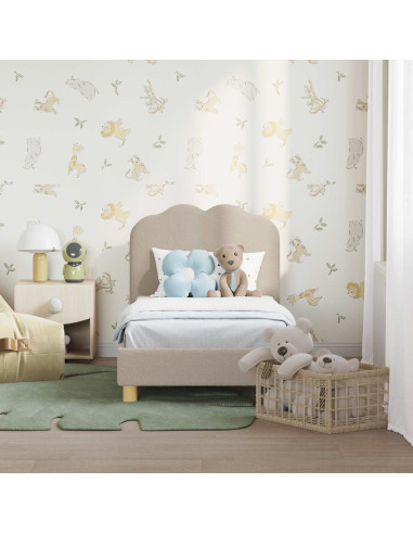 Struttura letto per bambini con testata Grigio chiaro