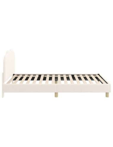 Struttura letto bambini con testata Crema 80 x 200 cm
