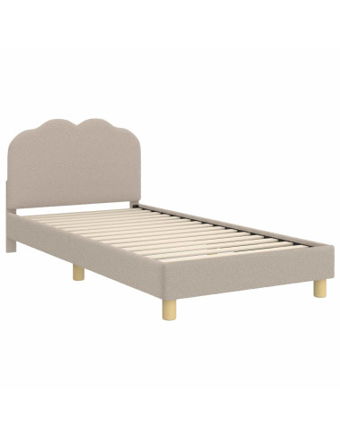 Struttura letto bambini con testata Grigio chiaro 80 x 200 cm