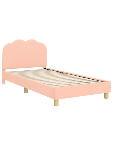 Struttura letto bambini con testata Rosa 90 x 190 cm