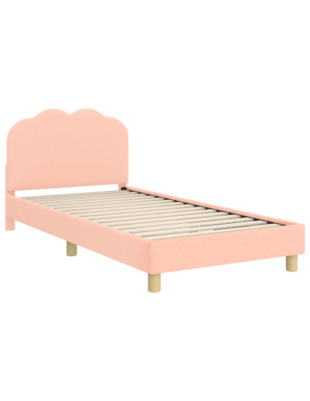 Struttura letto bambini con testata Rosa 90 x 190 cm