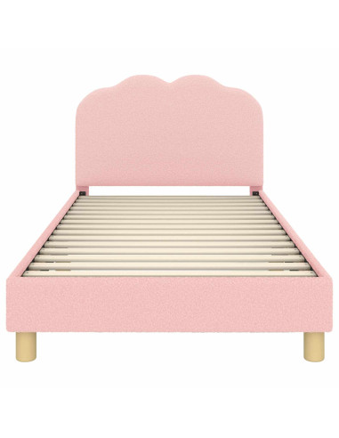 Struttura letto bambini con testata Rosa 90 x 190 cm