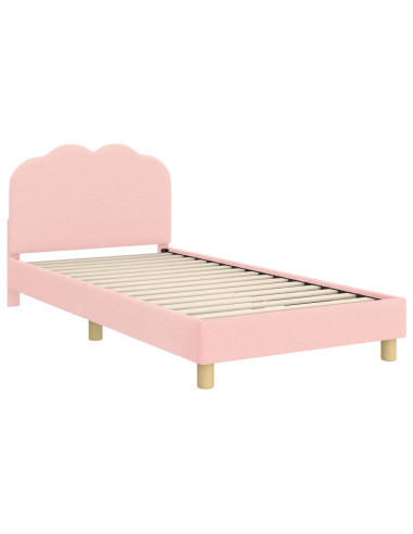 Struttura letto bambini con testata Rosa 90 x 200 cm