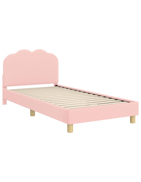 Struttura letto bambini con testata Rosa 90 x 200 cm