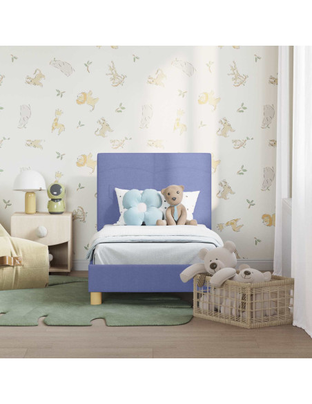 Struttura letto per bambini con testata Blu jeans 70 x 140 cm