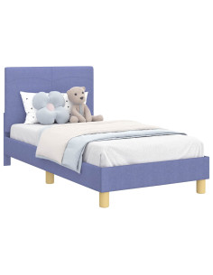 Struttura letto bambini con testata Blu jeans 80 x 160 cm 2