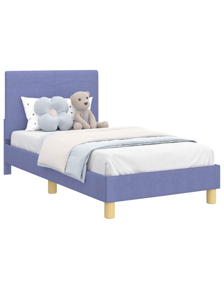 Struttura letto bambini con testata Blu jeans 80 x 160 cm