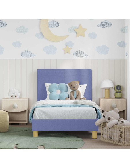 Struttura letto bambini con testata Blu jeans 80 x 160 cm