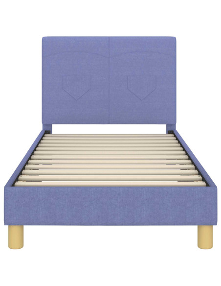 Struttura letto bambini con testata Blu jeans 80 x 160 cm