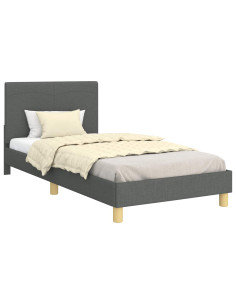 Struttura letto bambini con testata Grigio scuro 80 x 200 cm 2